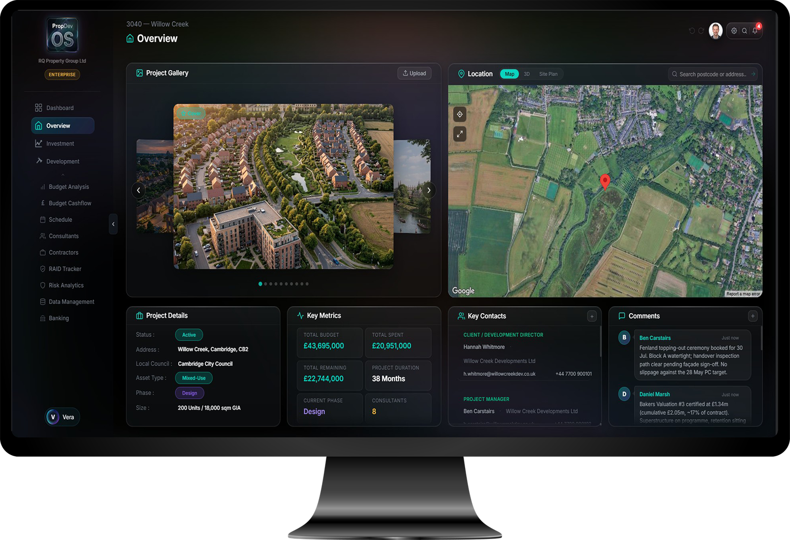 PropDev OS on desktop